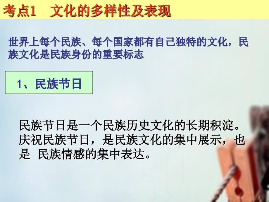 高考政治一轮复习文化生活第三课文化的多样性与文化传播.ppt_第5页