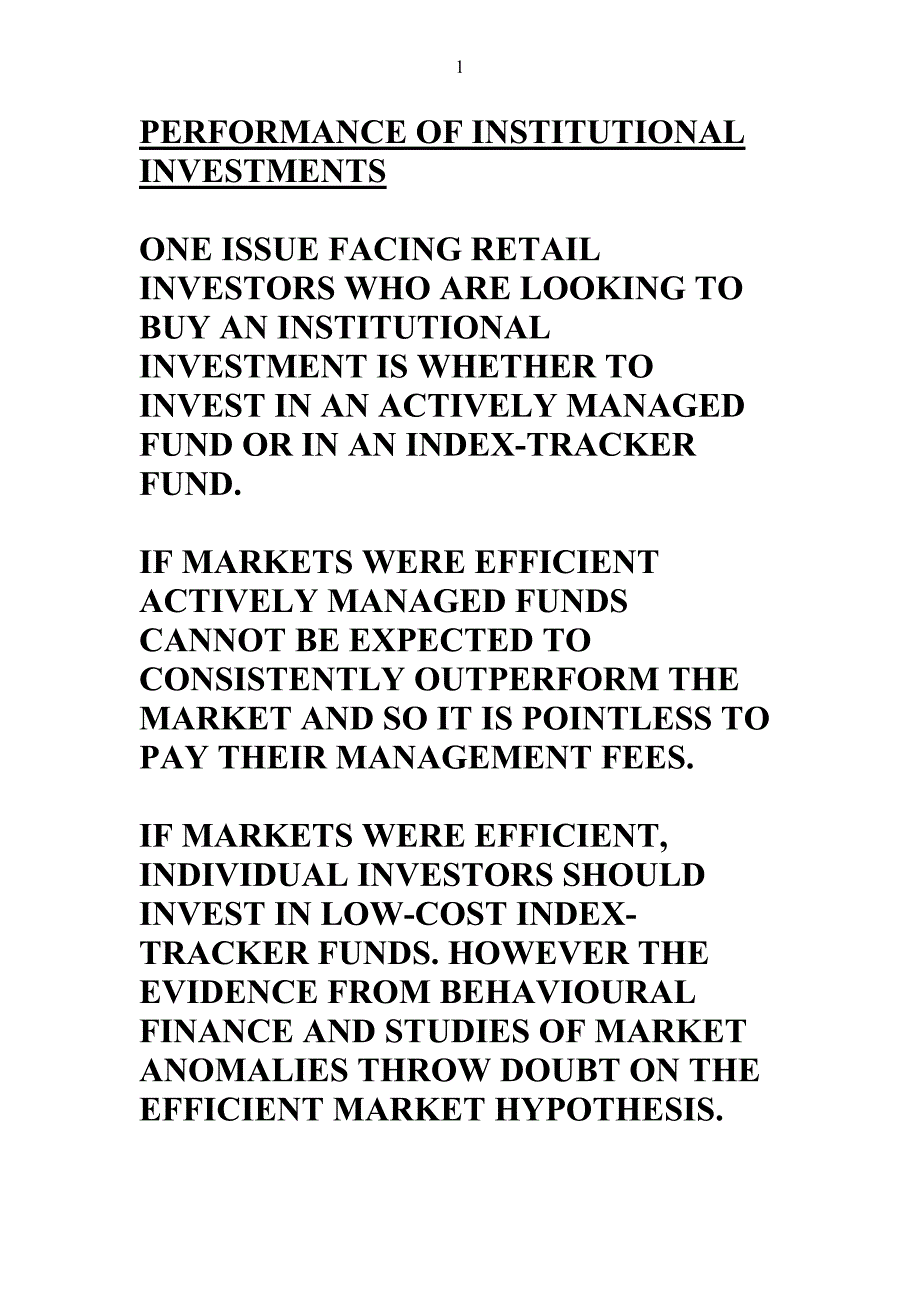 （投资管理）英国研究生教学机构投资的绩效_第1页