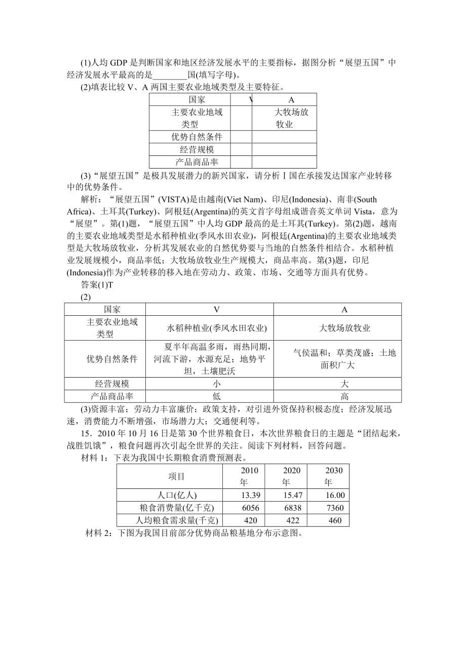 2012高三地理专题训练 第一部分专题七第1讲考题优化演练_第5页