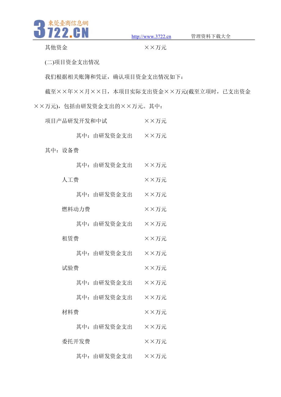 （财务管理报告）财务表格项目审计报告_第3页