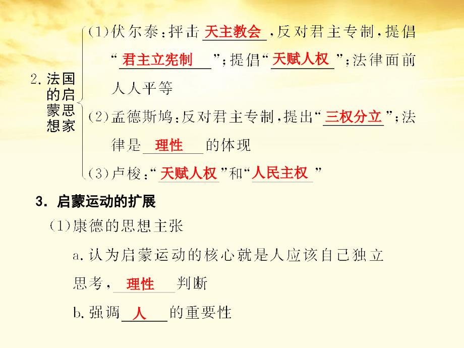 高三历史一轮复习 第2单元 第2课时　宗教改革与启蒙运动 必修2.ppt_第4页