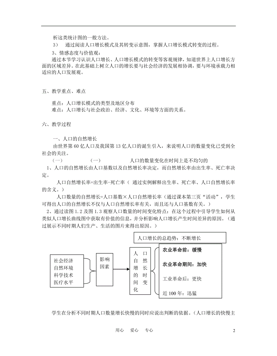 高中地理 1.1 人口的数量变化教案4 必修2.doc_第2页