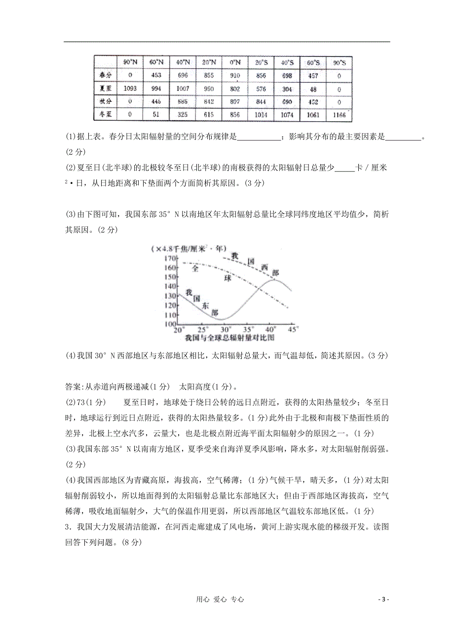 高考地理实战演练系列六 自然环境对人类活动的影响综合题.doc_第3页