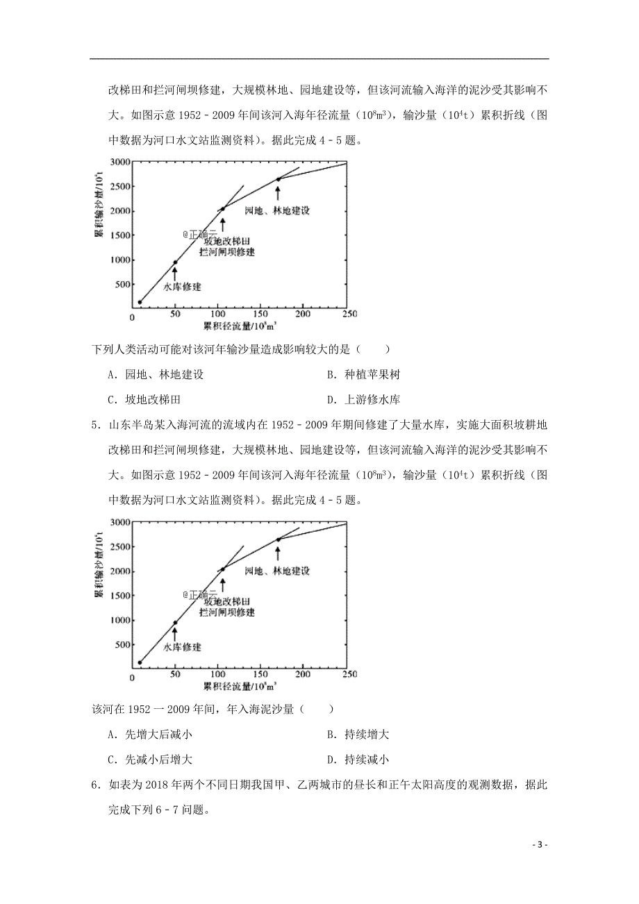 河南上石桥高中高三地理月考 1.doc_第3页