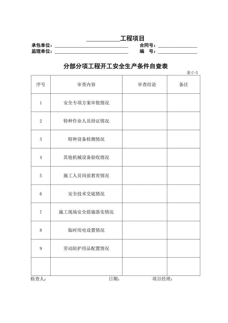 （建筑工程安全）高速公路施工安全用表_第5页