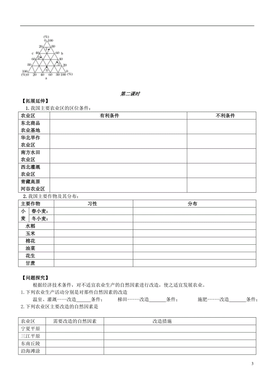 高中地理第三章区域产业活动3.2农业的区位因素与农业地域类型学案湘教必修2 1.doc_第3页