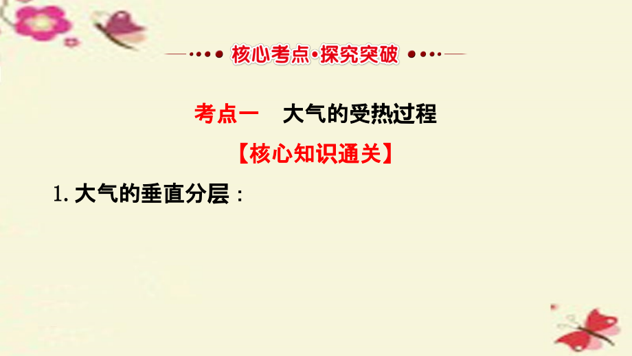 高三地理二轮复习第二章自然环境中的物质运动和能量交换第三节大气的受热过程气压带与风带湘教.ppt_第3页