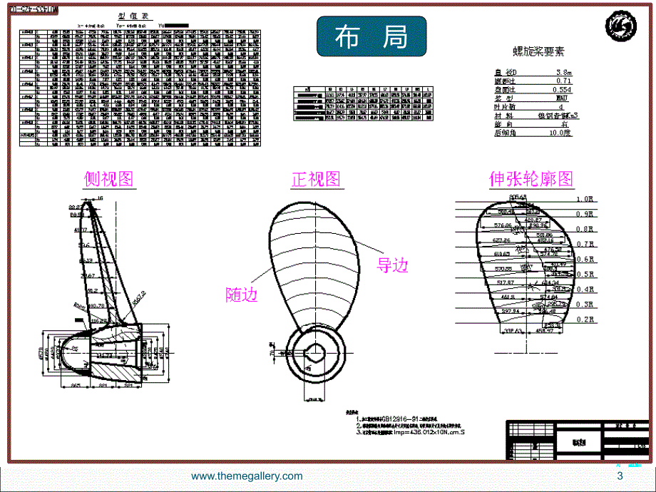 螺旋桨制图-课程设计之完整版PPT课件_第3页