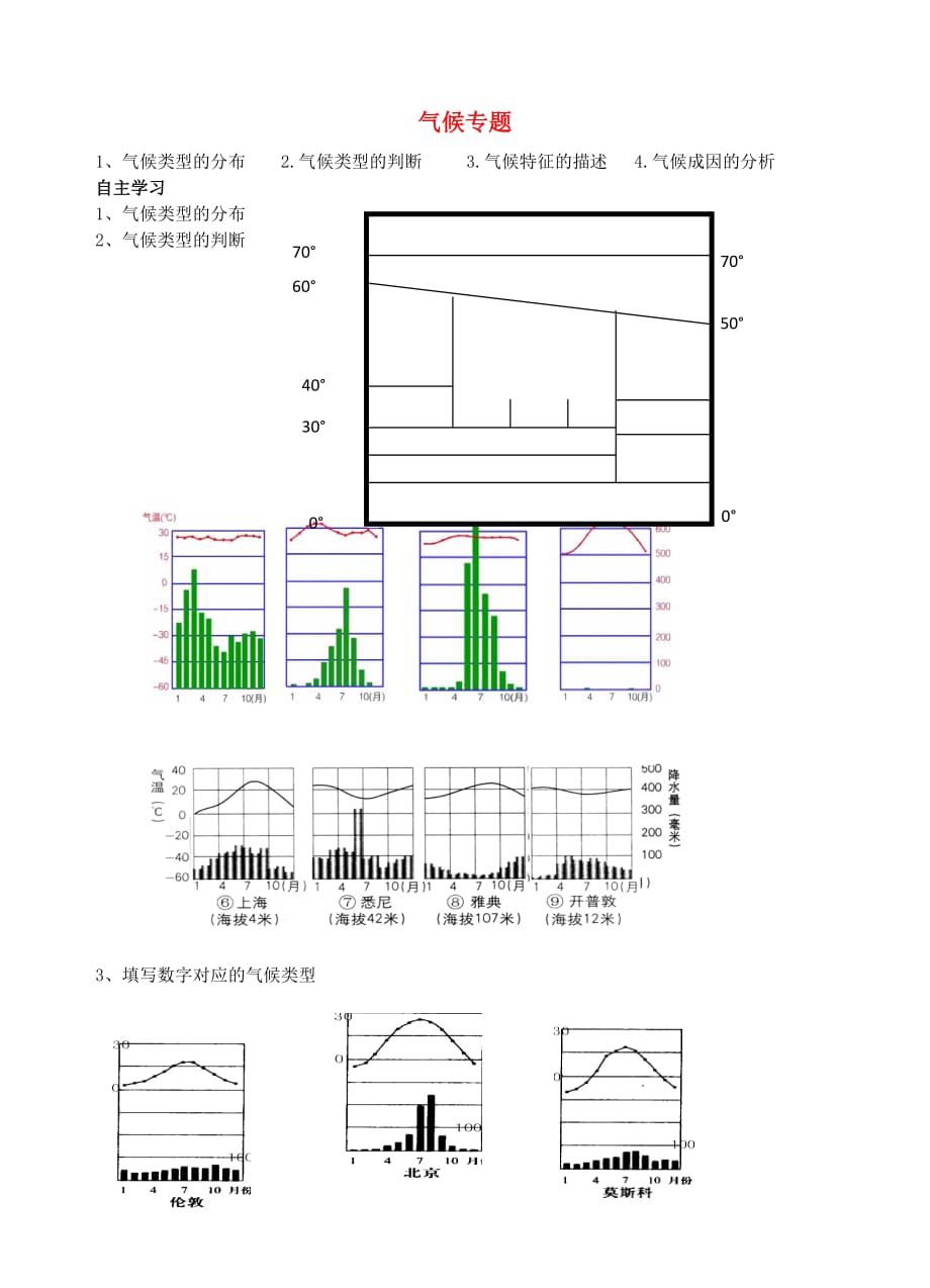 浙江温州高一地理第三节大气环境气候周测湘教 1.doc_第1页