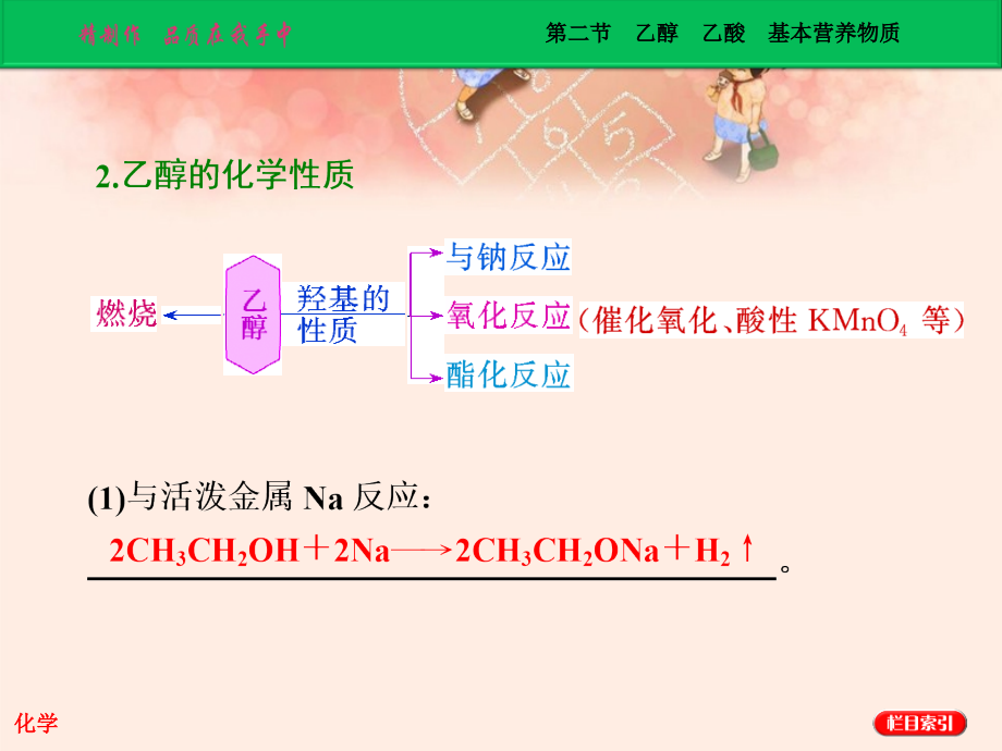 高中化学 第二节 乙醇 乙酸 基本营养物质 选修5.ppt_第3页