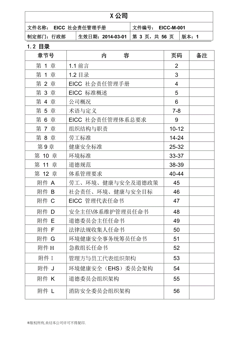 （企业管理手册）EICC社会责任管理手册(版)_第3页