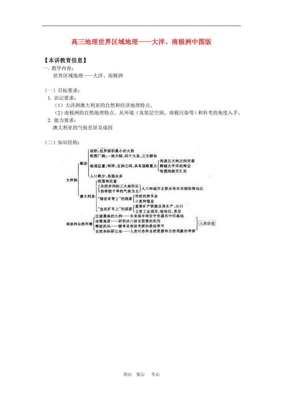 高三地理世界区域地理大洋、南极洲中图 知识精讲.doc_第1页