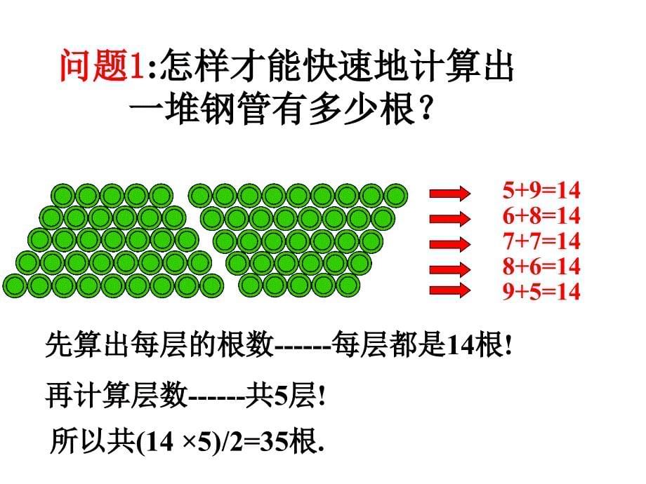 高中数学：2.2.3等差数列前n项和第一课时苏教必修5.ppt_第5页