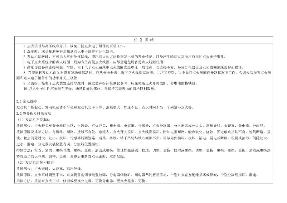 汽车电器教案11-点火系统故障诊断_第5页