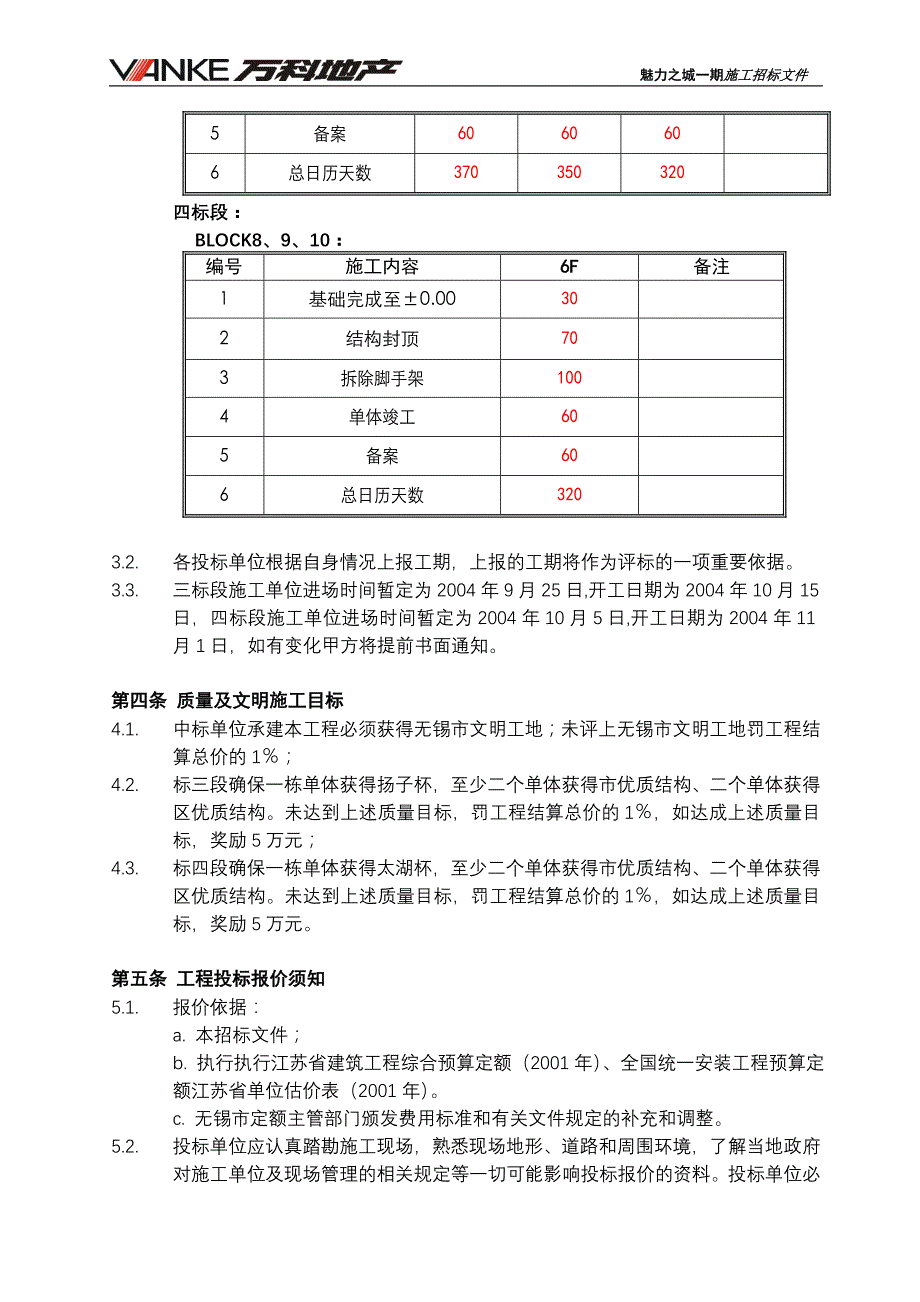 （招标投标）万科地产无锡施工总招标合同文件_第4页