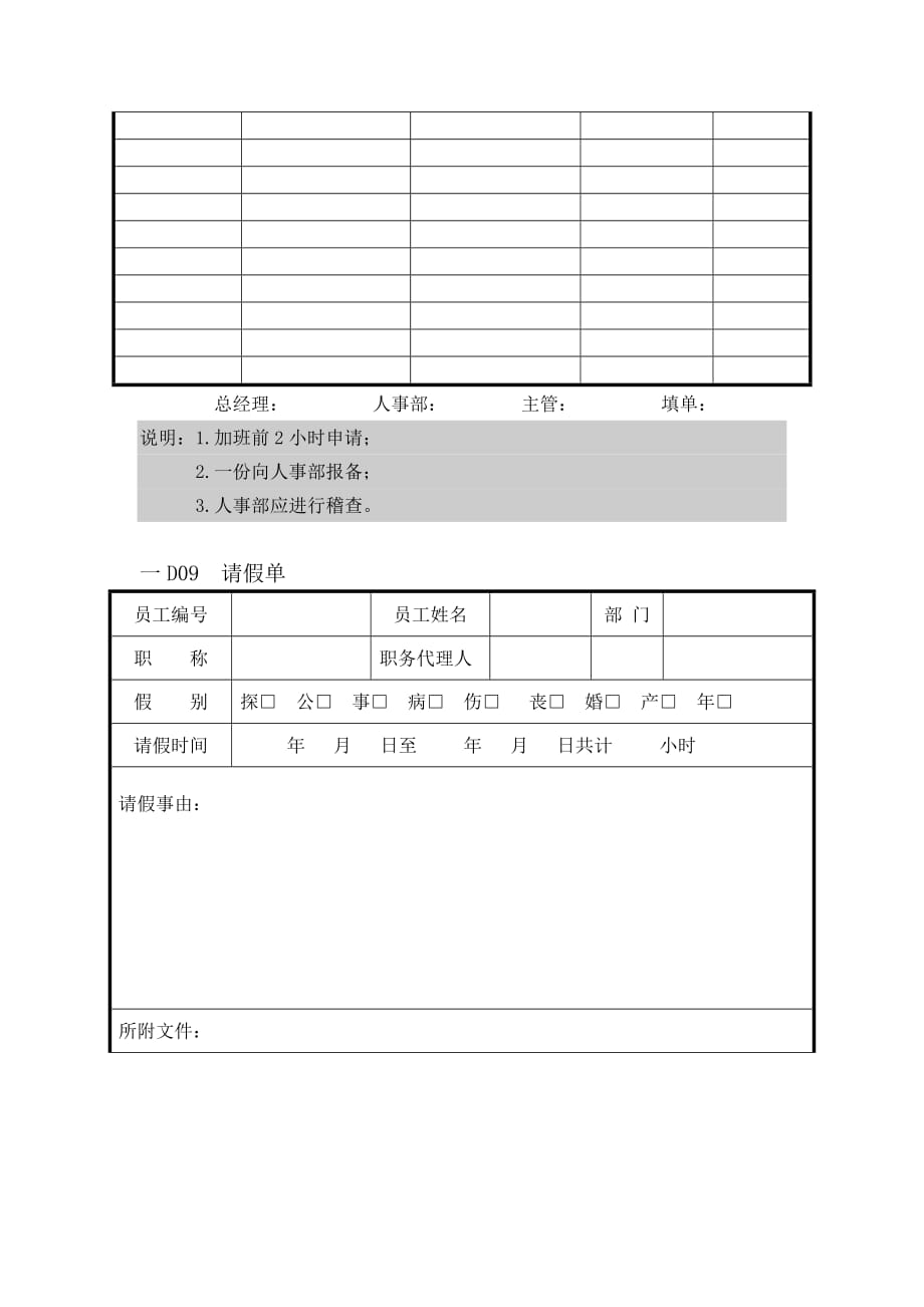 （人力资源套表）人事行政管理表格D纵表格_第4页