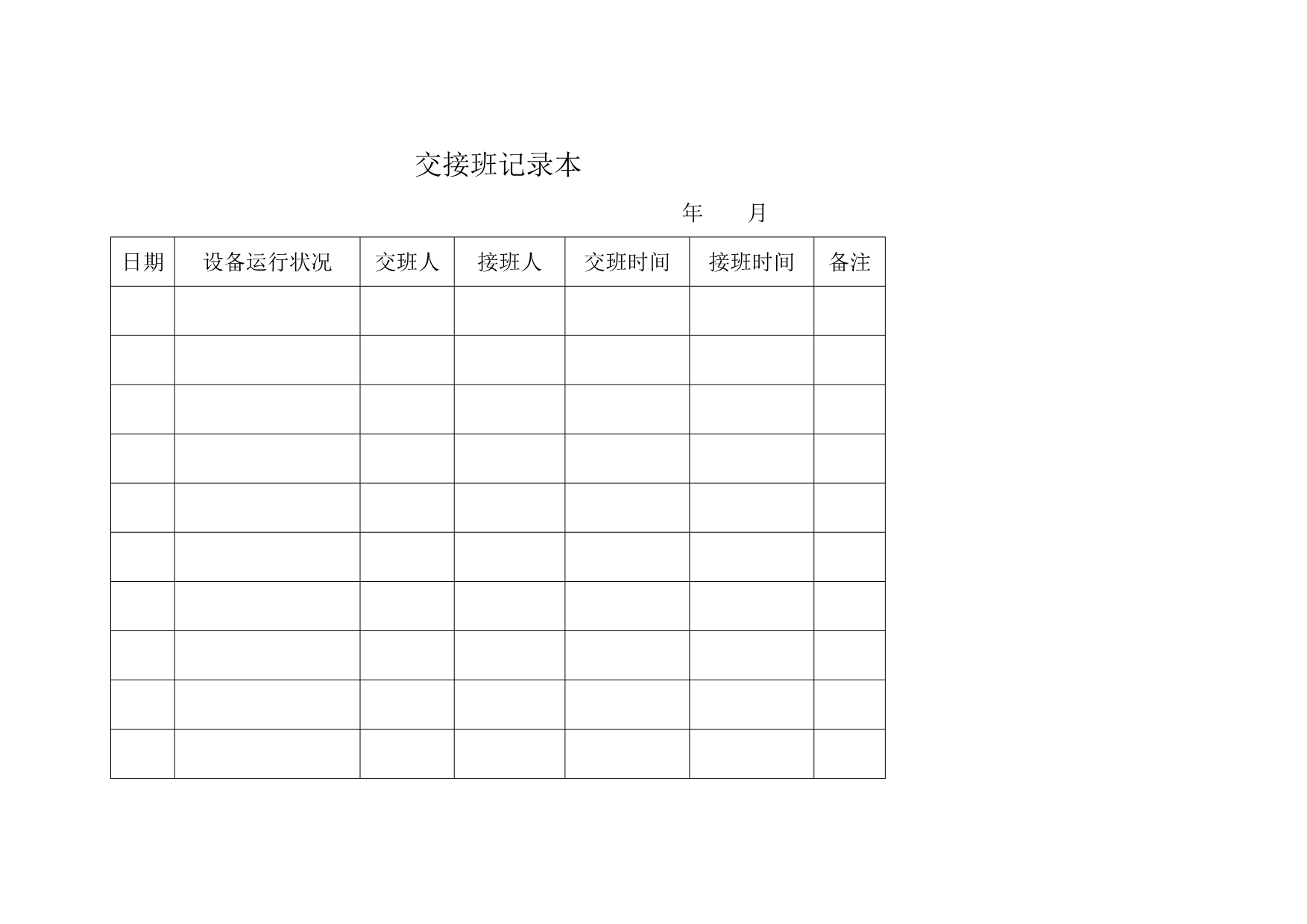 （冶金行业）煤矿机电各种记录表_第5页