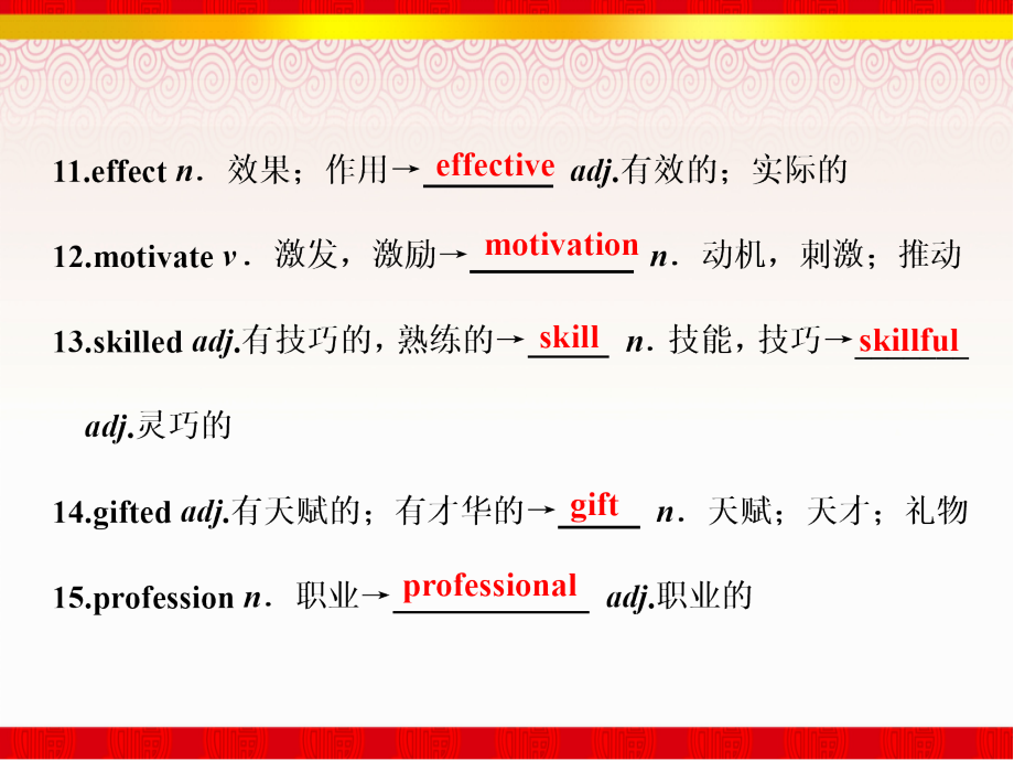 外研版高考英语复习课件选修（8）Module 2 The Renaissance_第4页