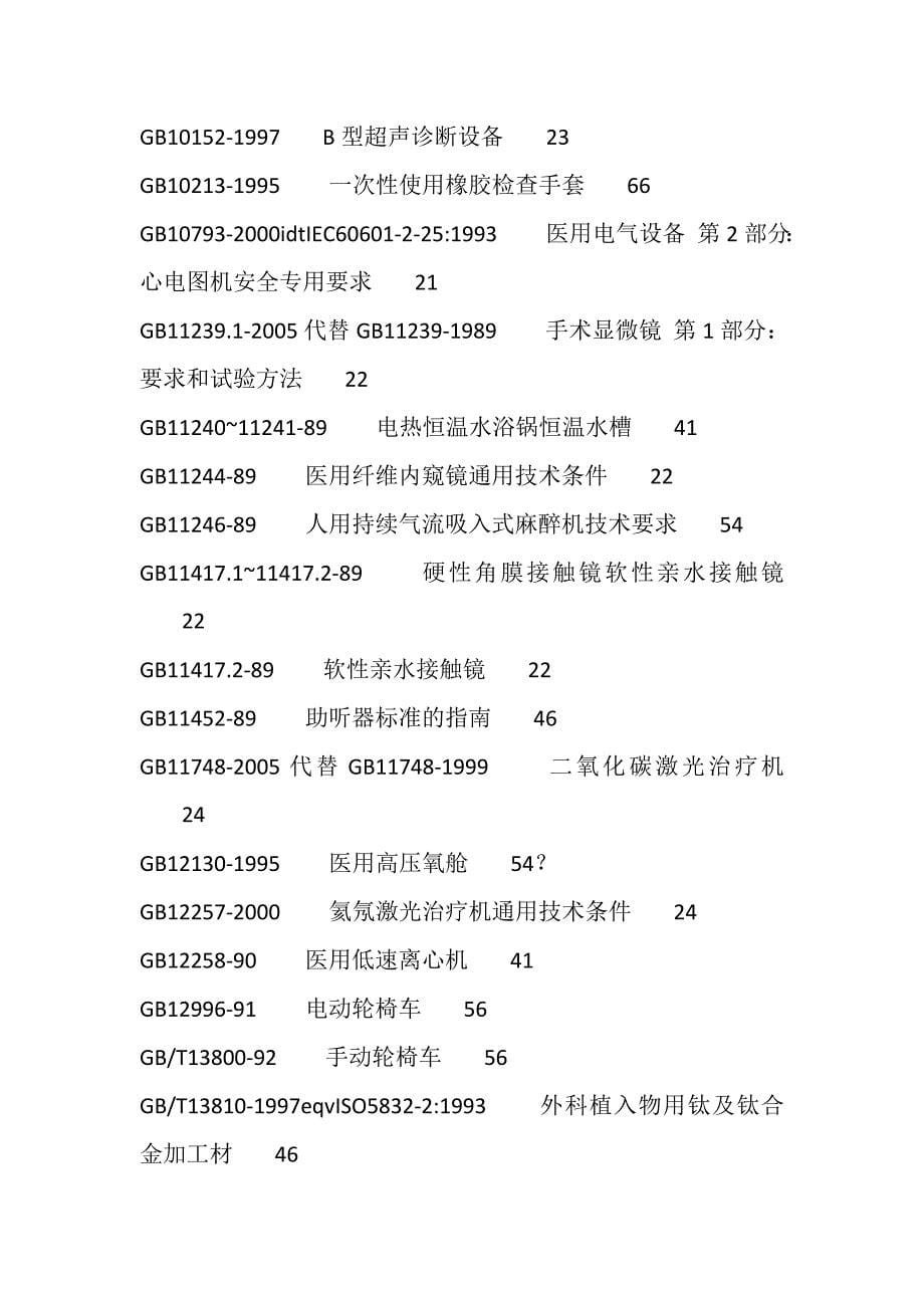 （医疗质量及标准）医疗器械设计与开发过程中常用的标准_第5页