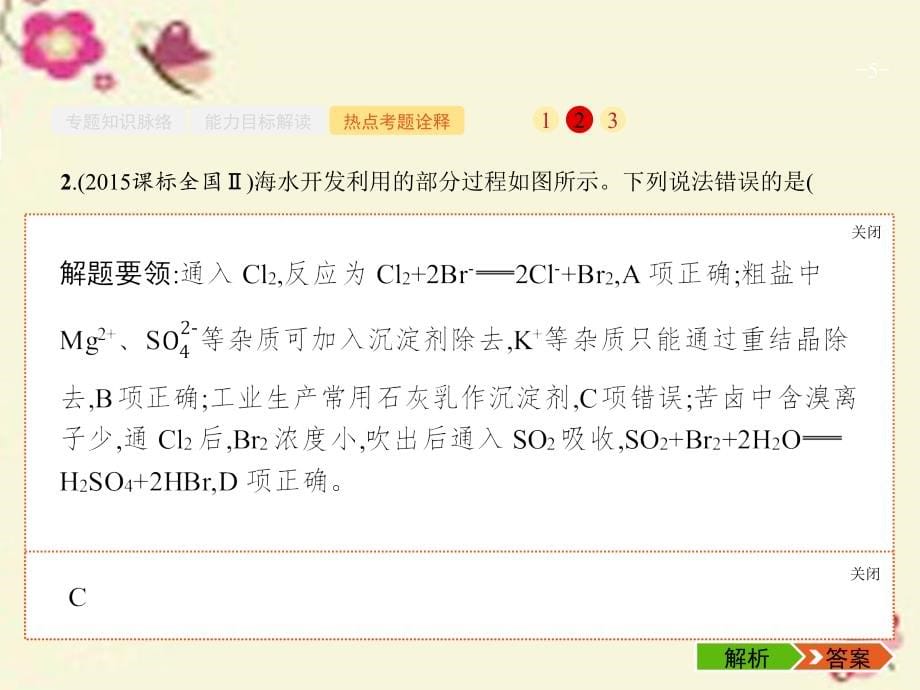 高考化学二轮复习能力训练7常见的非金属元素及其化合物含高考题 1.ppt_第5页