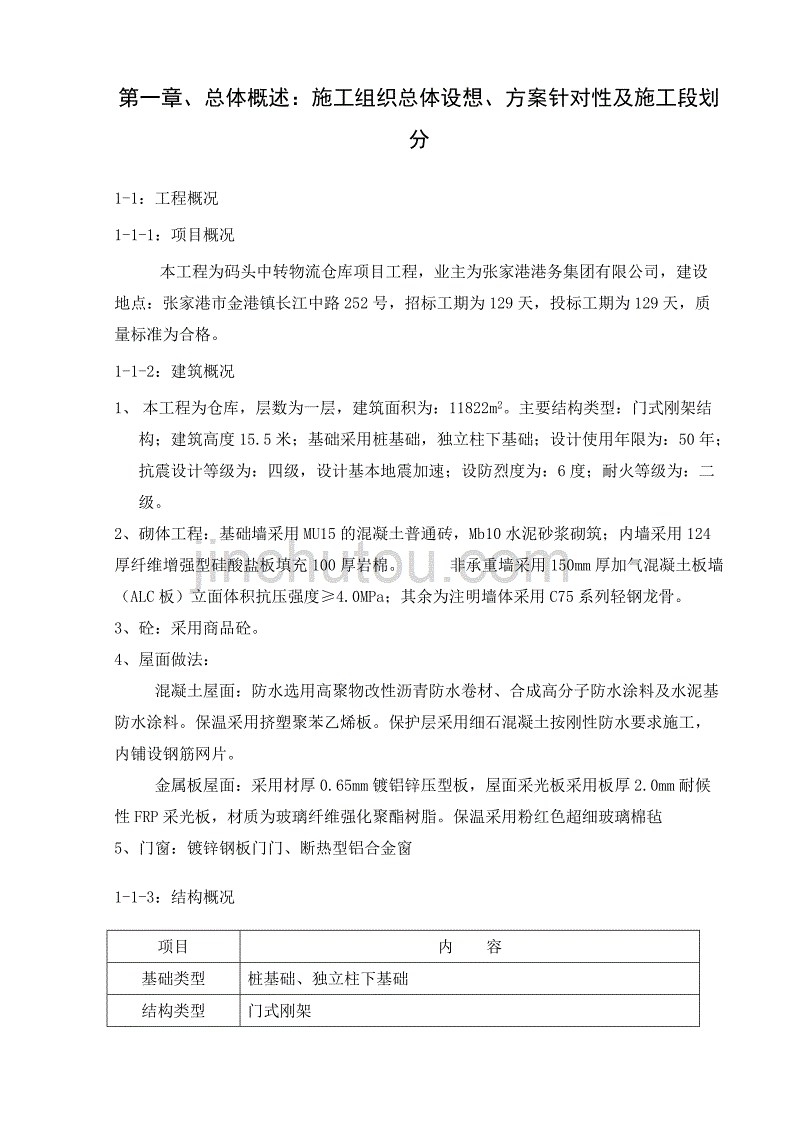 （项目管理）仓库项目施工方案_第2页