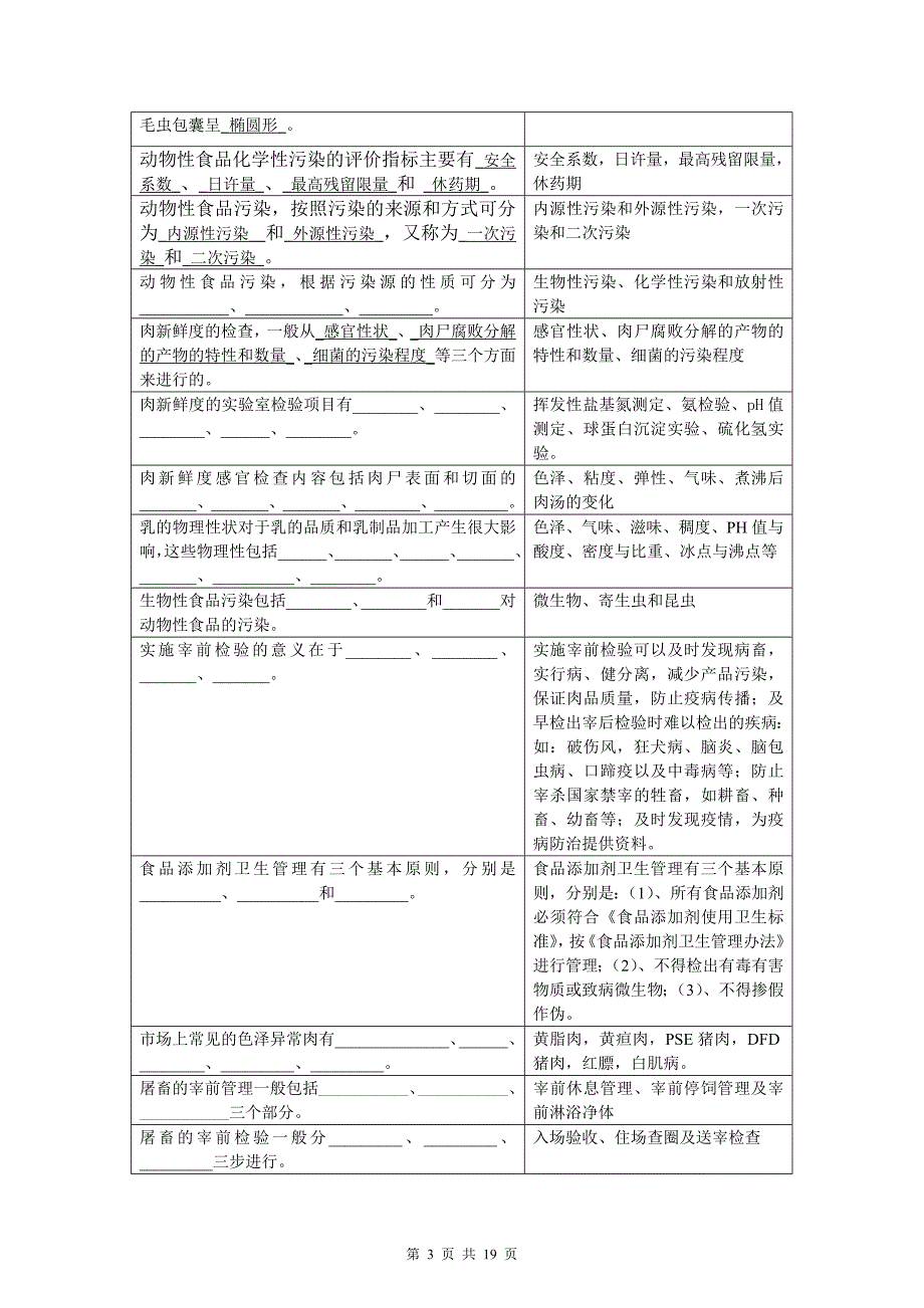 《动物食品卫生学》考前复习思考题2017.11_第3页