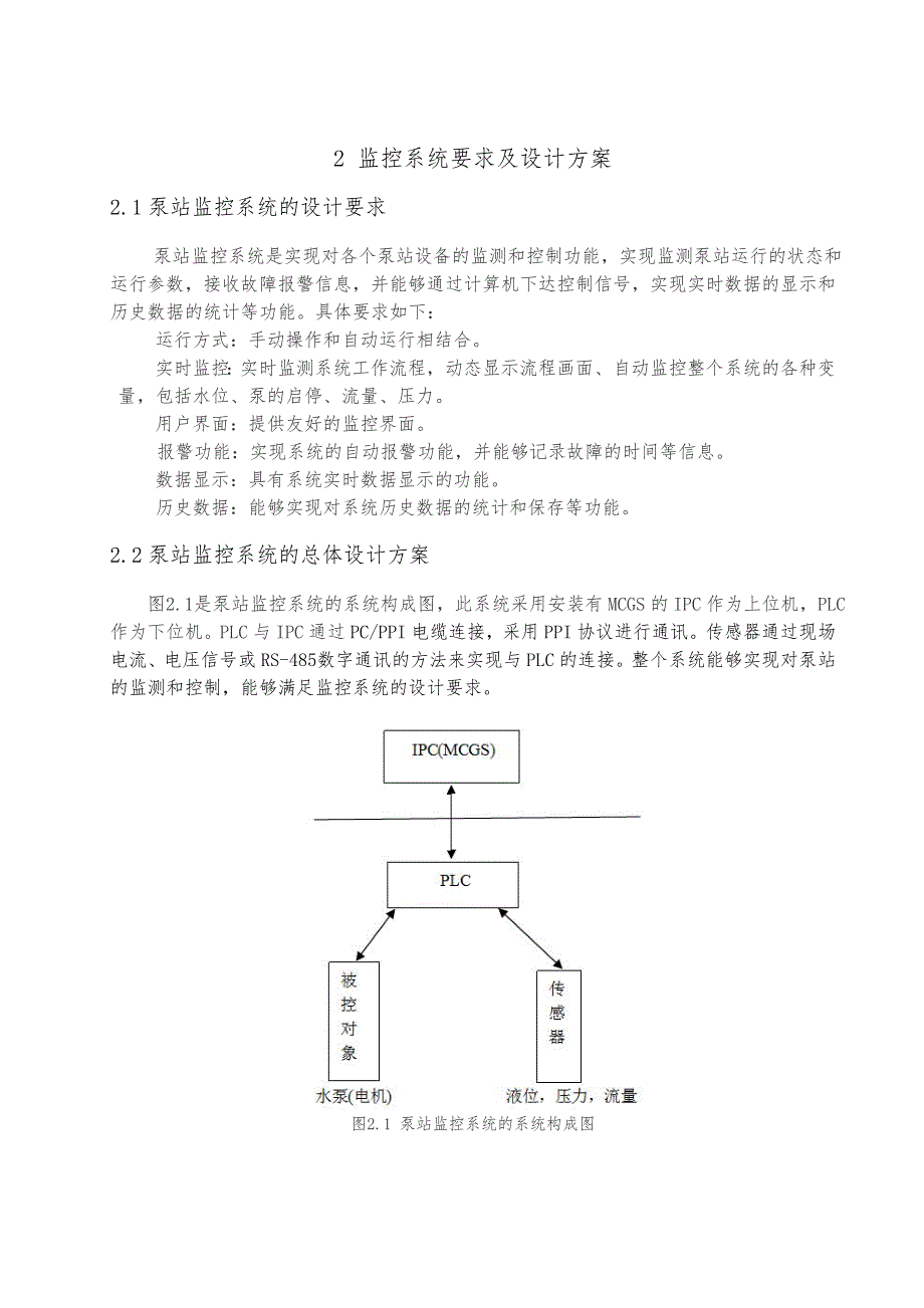 基于PLC的泵站监控的设计方案_第4页