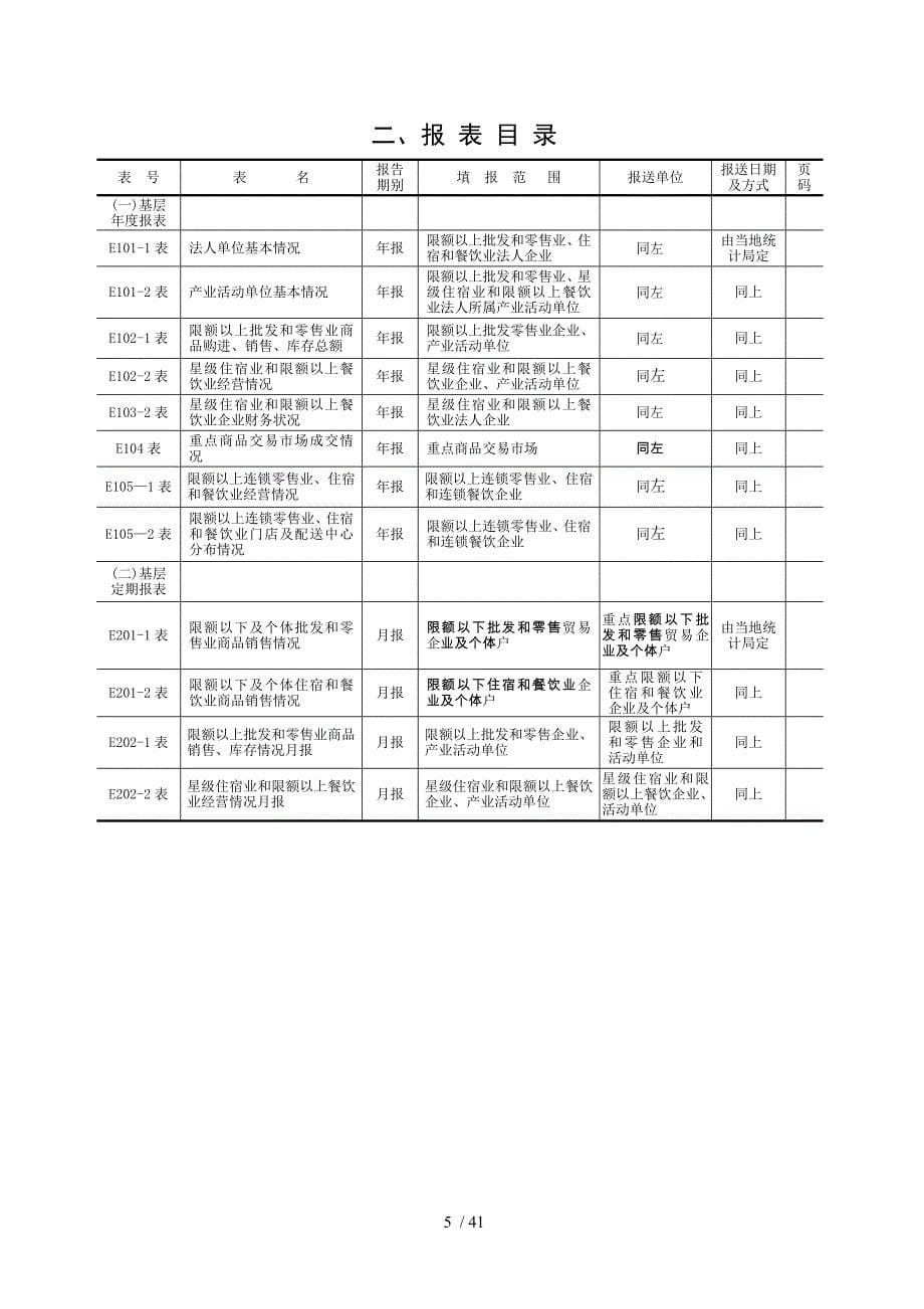 批发和零售业、住宿和餐饮业基层统计报表制度_第5页