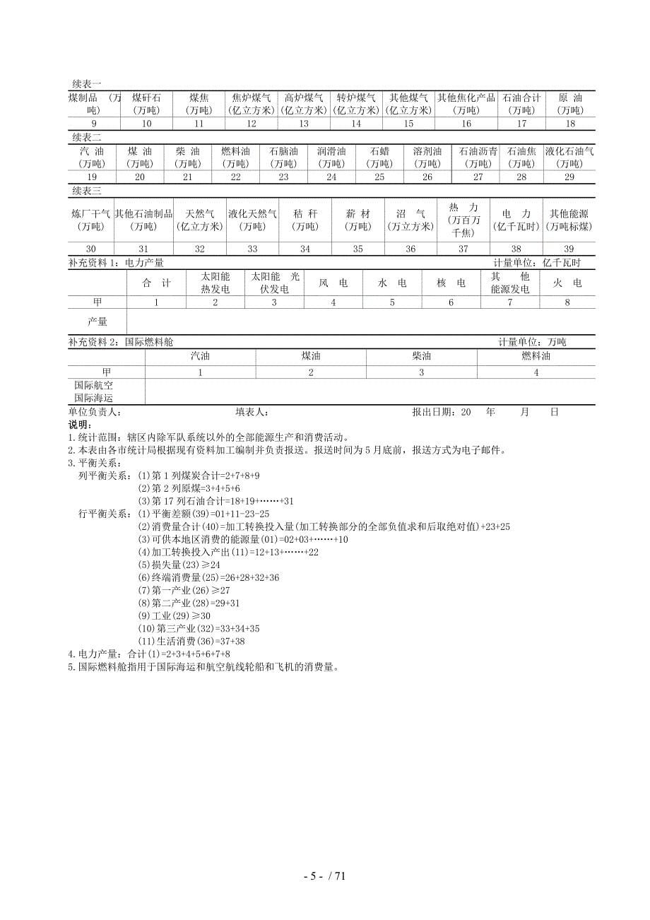 年广东能源统计报表制度_第5页