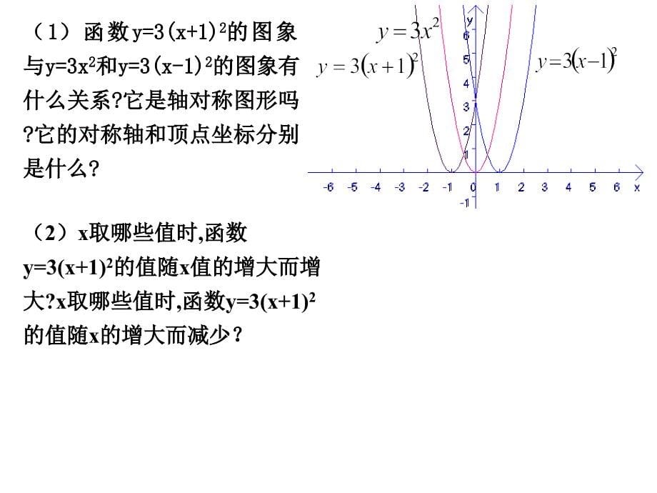 二次函数的图像和性质1备课讲稿_第5页