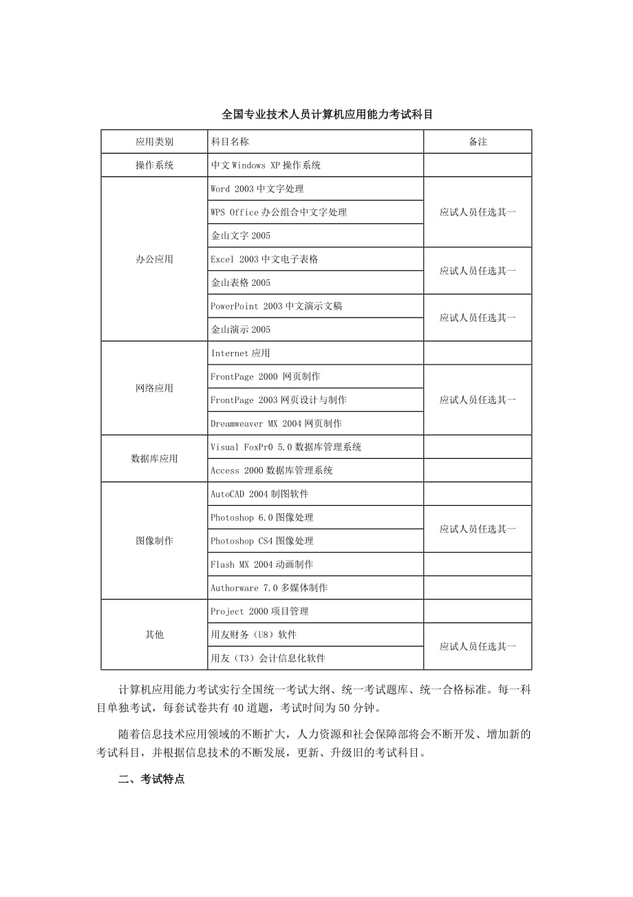 （信息技术）技术人员计算机应用能力考试XXXX年新版用友(T)会计信息化软件_第2页