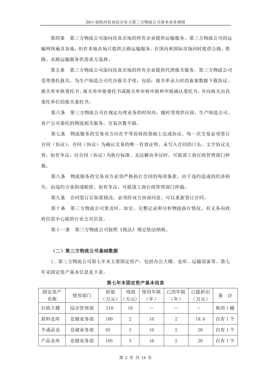 （物流管理）第三方物流公司规则_第2页