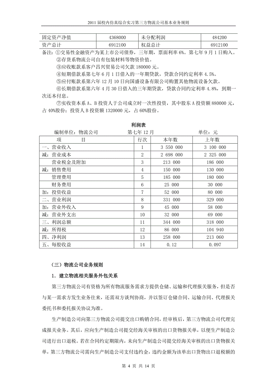 （物流管理）第三方物流公司规则_第4页