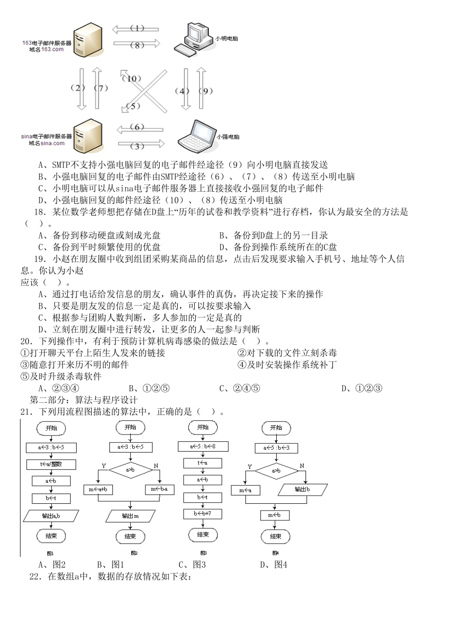 信息技术模拟卷2_第3页