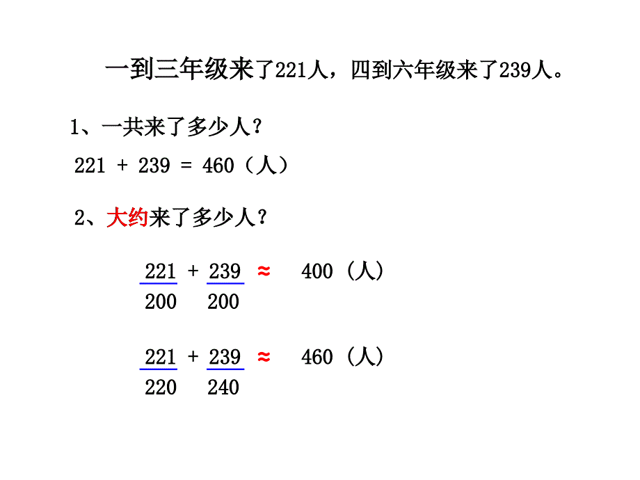 人教版二年级下册 《用估算解决问题》_第4页