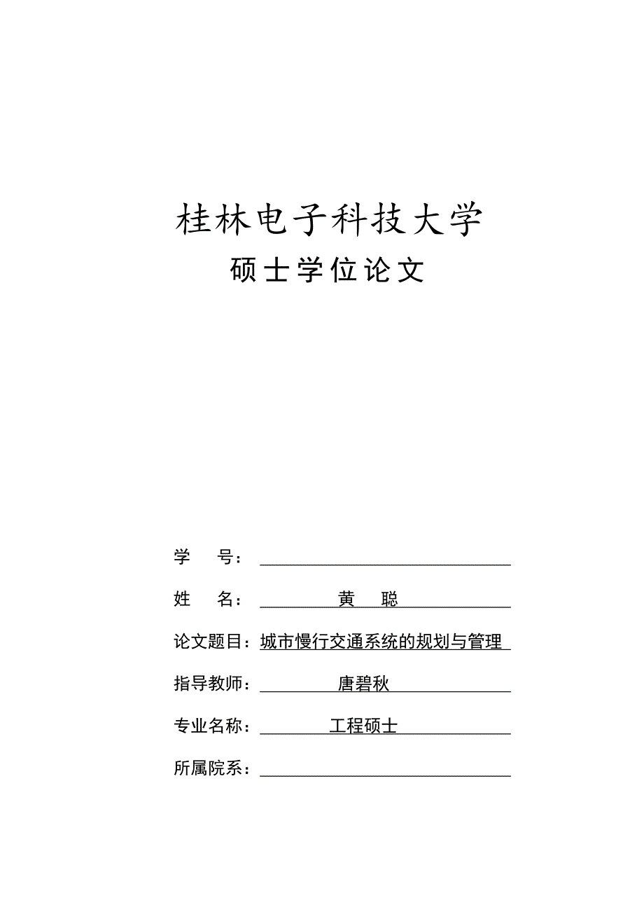 （城市规划）城市慢交通系统的规划与管理_第1页