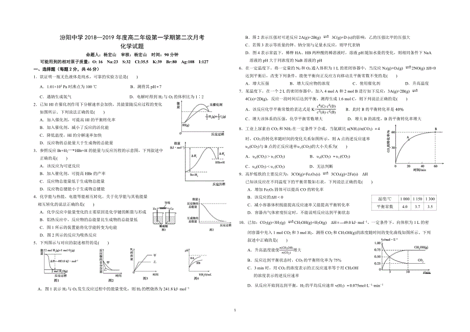 山西高二第二次月考化学PDF.pdf_第1页