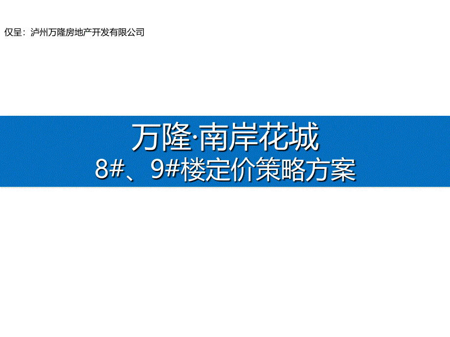 房地产定价策略方案讲课教案_第1页