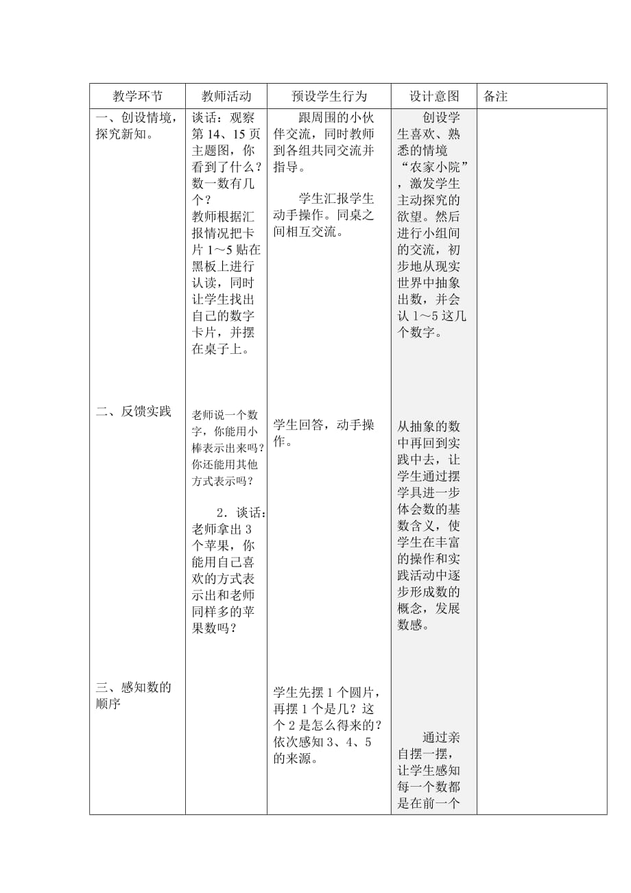 人教一年级1—5的认识教案_第2页