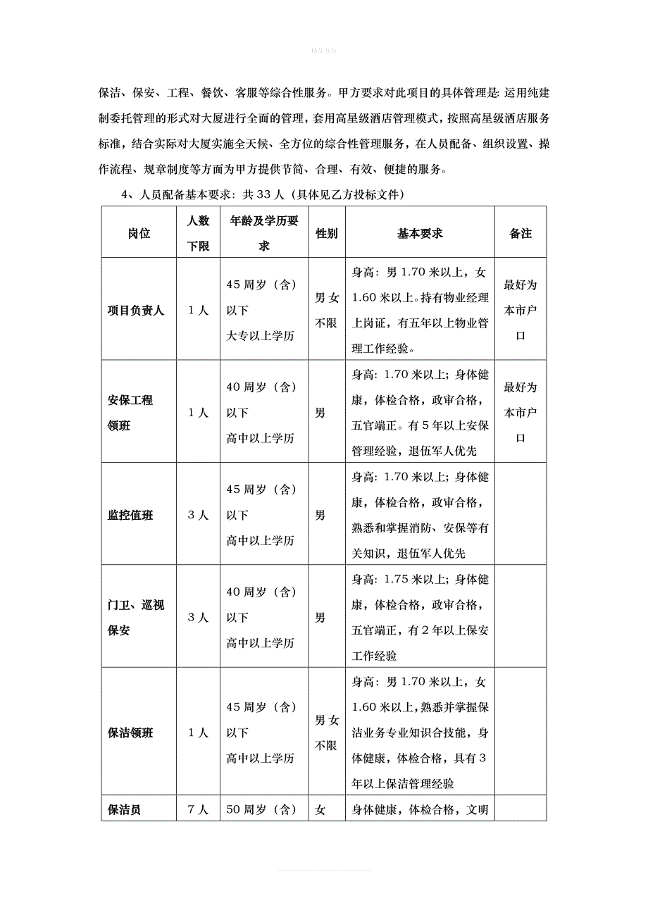 物业管理服务(含餐饮)承包合同（律师修正版）_第2页