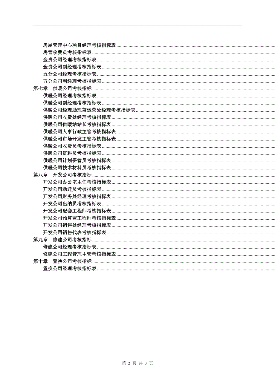 （物业管理）盛天物业考核指标(终)_第3页