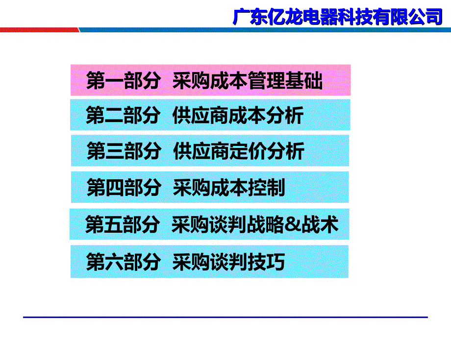 采购成本控制与供应商谈判技巧_广东亿龙电器_吴诚_第3页