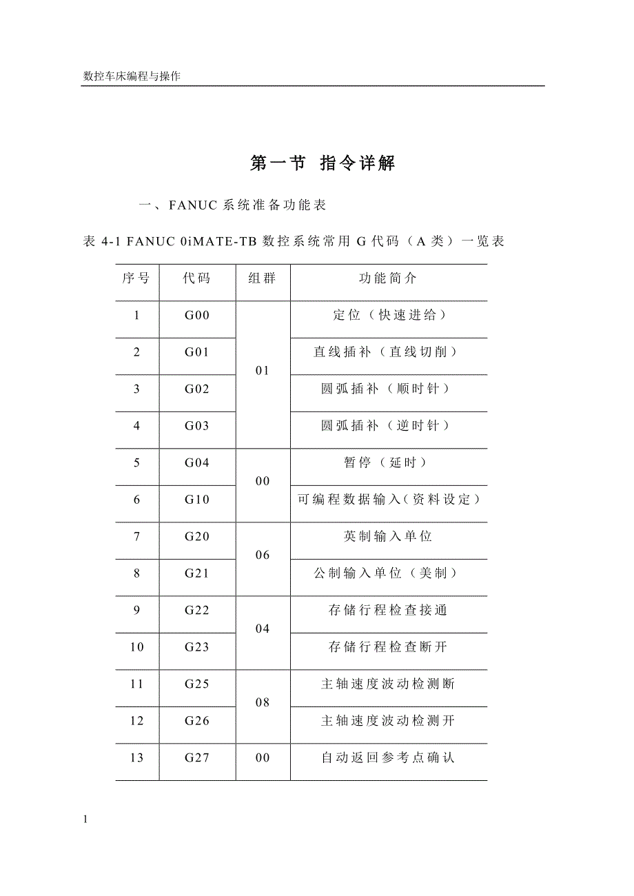 发那科数控系统的编程与操作教学案例_第1页