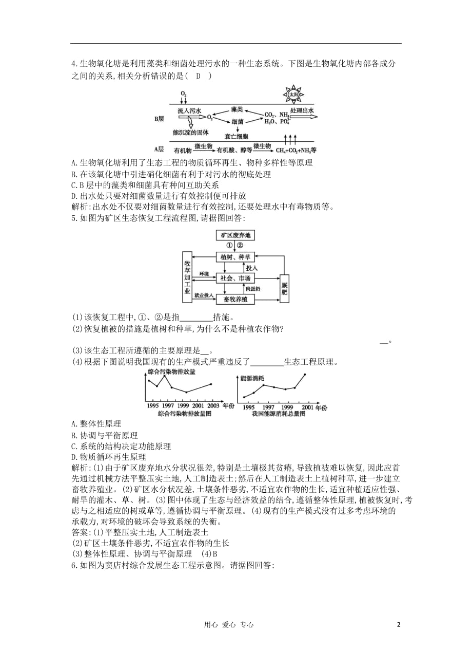 四川成都经济技术开发区高考生物课时作业5生态工程选修3.doc_第2页