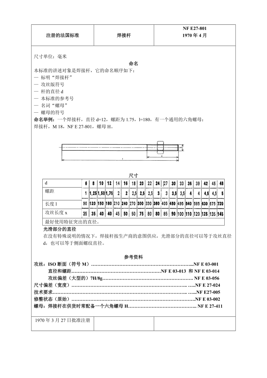 NF E 27-801-- 1970 定稿_第1页