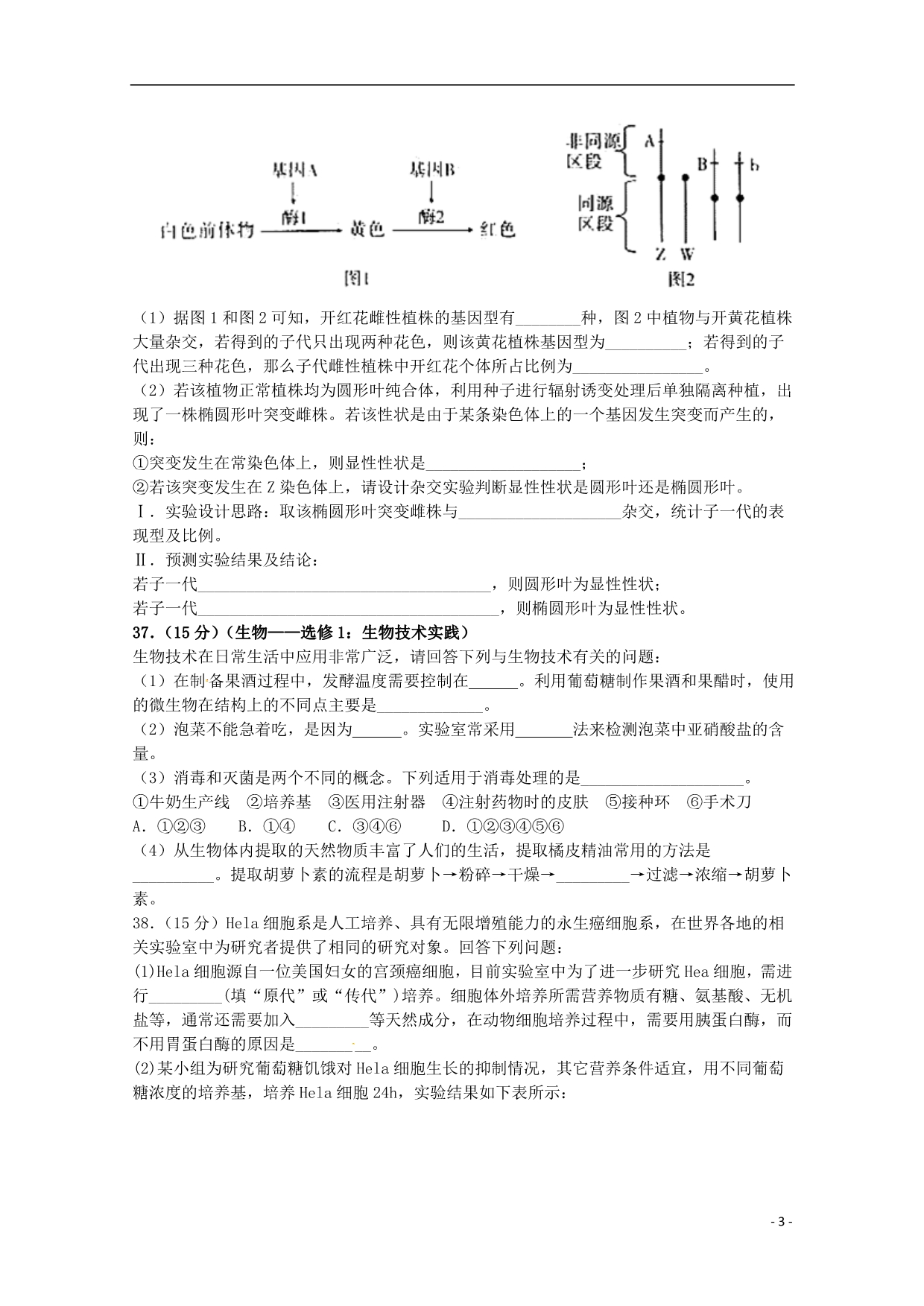 四川2020高三生物期末考试.doc_第3页