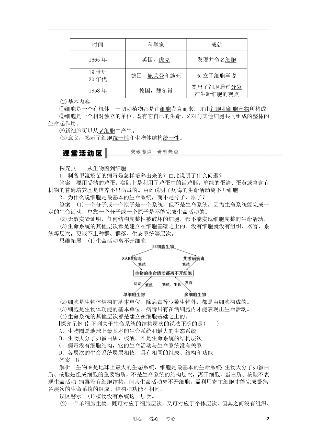 高考生物一轮复习走进细胞和组成细胞的分子.doc_第2页