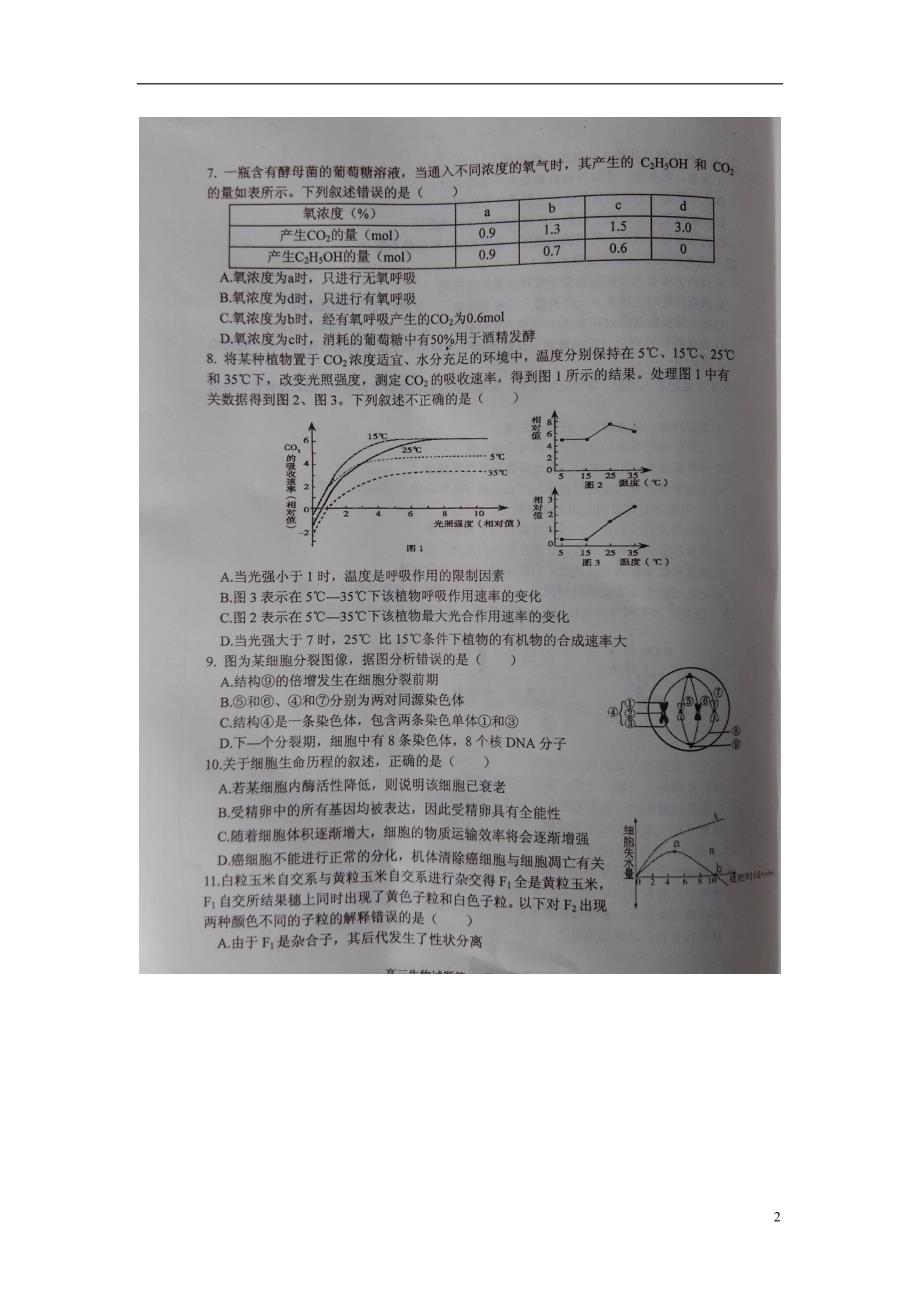 山东临沭高三生物期末教学质量抽测1.doc_第2页