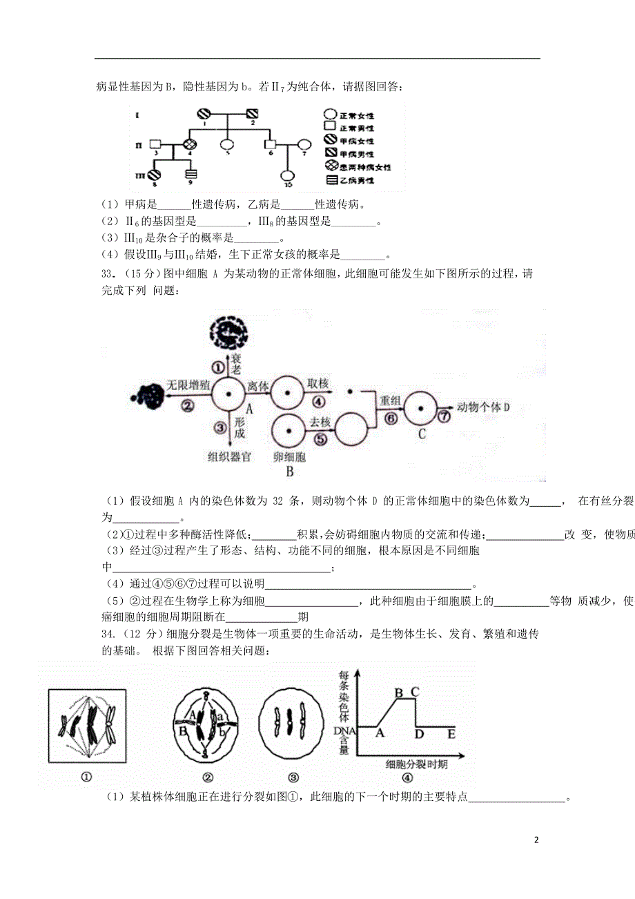 四川泸第二中学高一生物期中1.doc_第2页