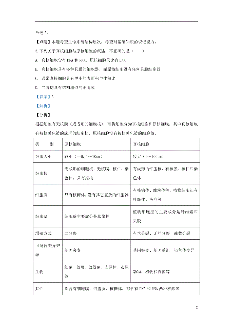 陕西汉中2020高一生物期末考试.doc_第2页